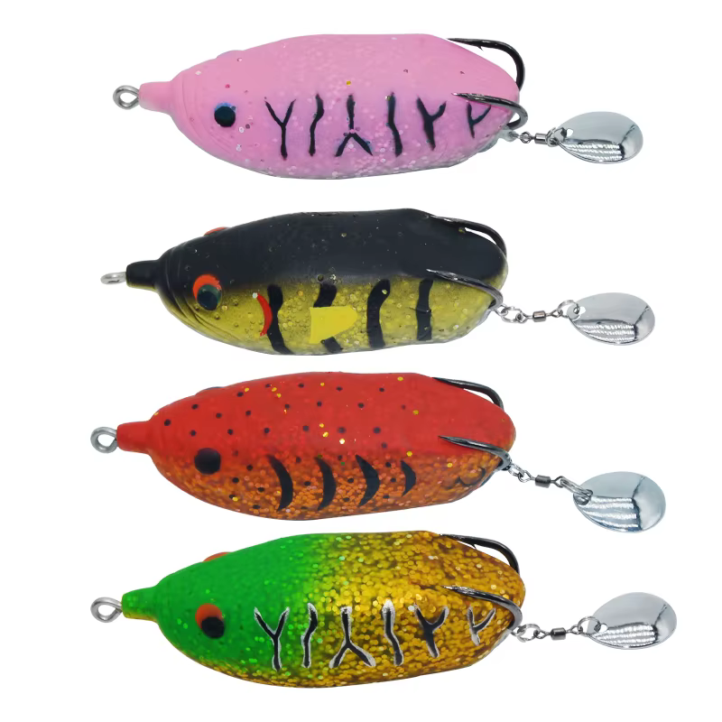 TAKEDO LW029 Señuelo Rana Topwater Lubina Cabeza Serpiente Artesanal