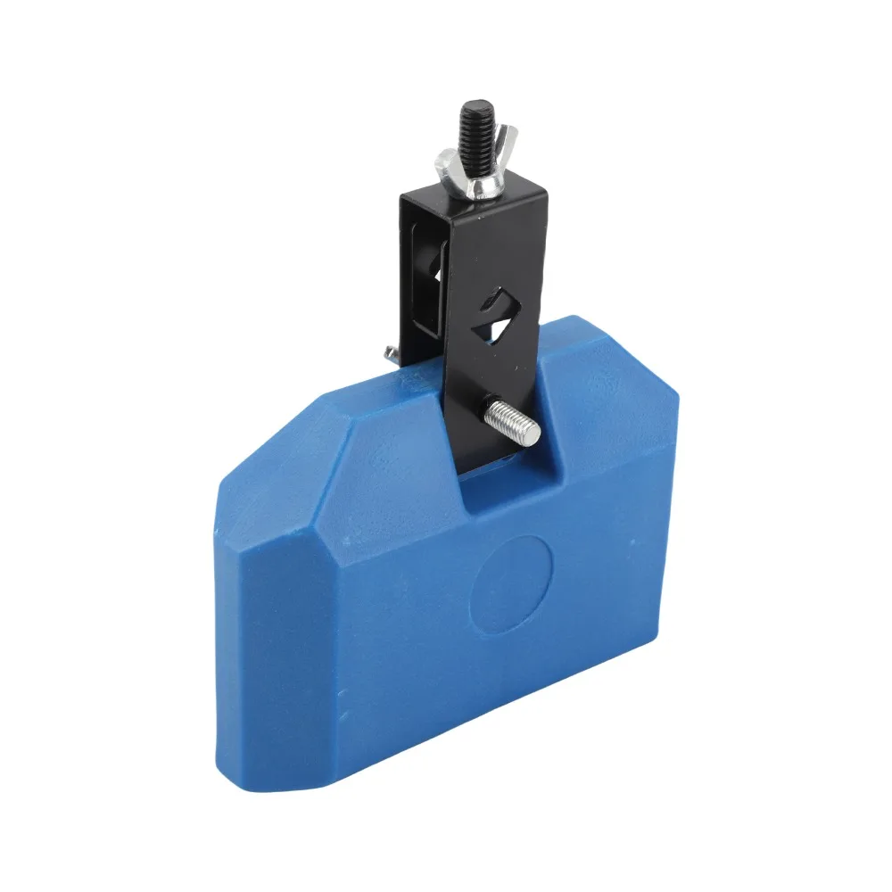 Campana de vaca percusión ABS y metal martillo azul - imagen 3