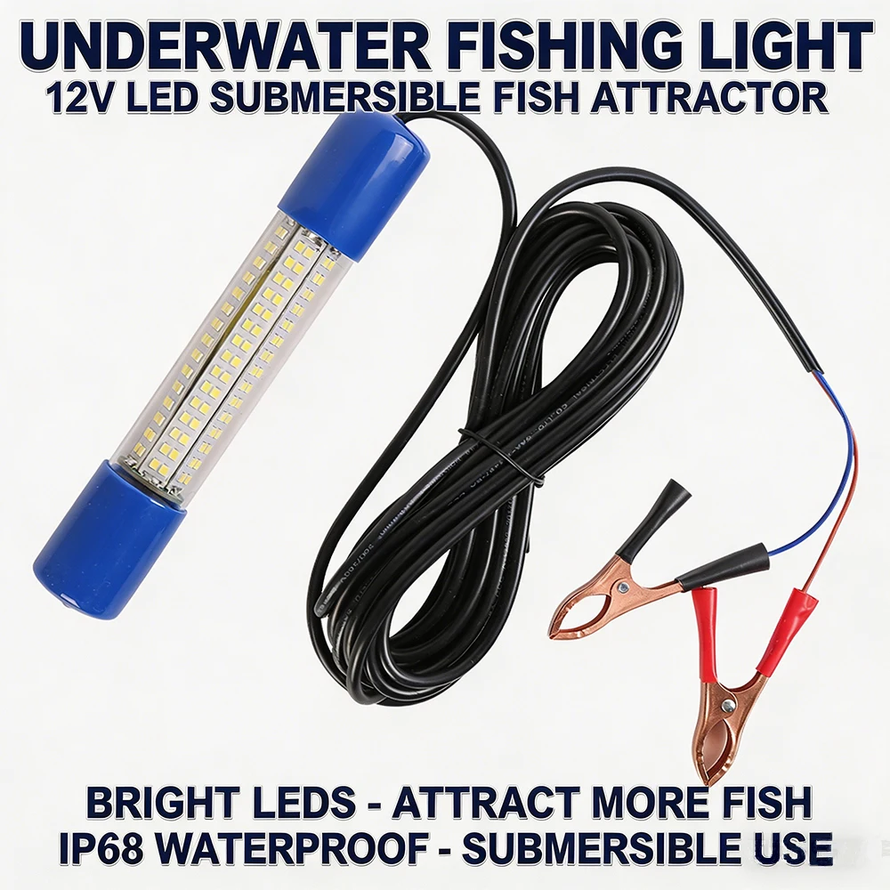 Luz subacuática LED para pesca nocturna impermeable para señuelos - imagen 5
