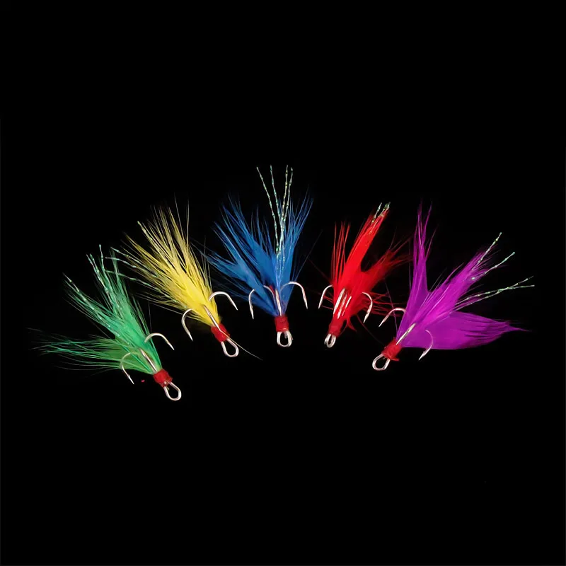 Conjunto de 10 anzuelos triples View pesca