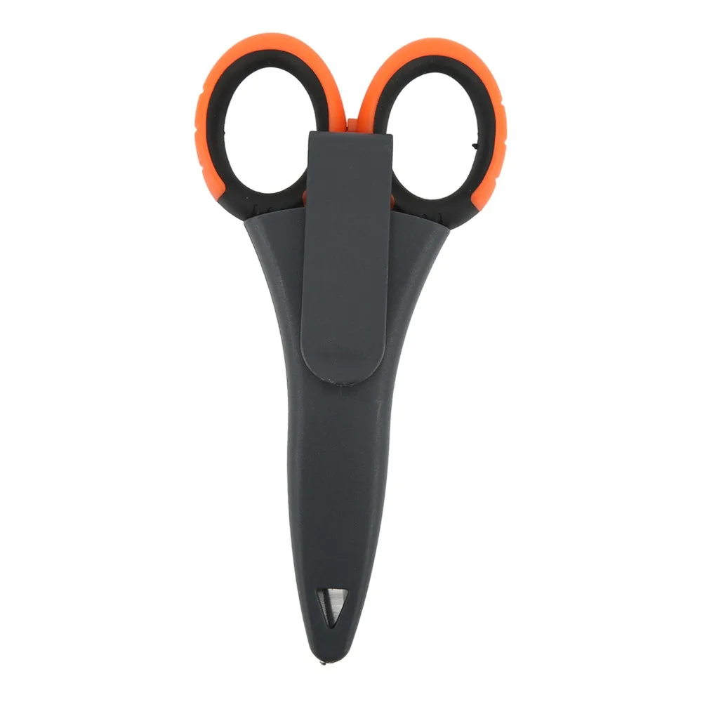 Tijeras cortalínea inox dentadas con mango antideslizante para pesca - imagen 4