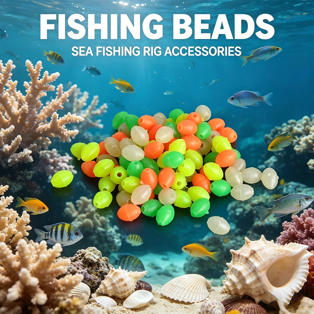 Cuentas de pesca ovaladas de alta calidad para cebo