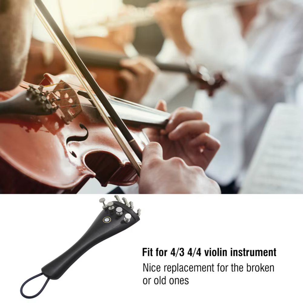 Cordier Violín Ébano 3 en 1 con Afinadores y Cordal Nylon - imagen 2