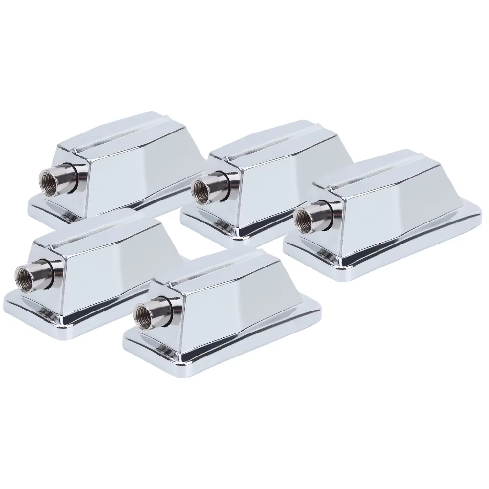 Anillas Rectangulares Cromadas para Tambor con Gancho Tom Único - imagen 3