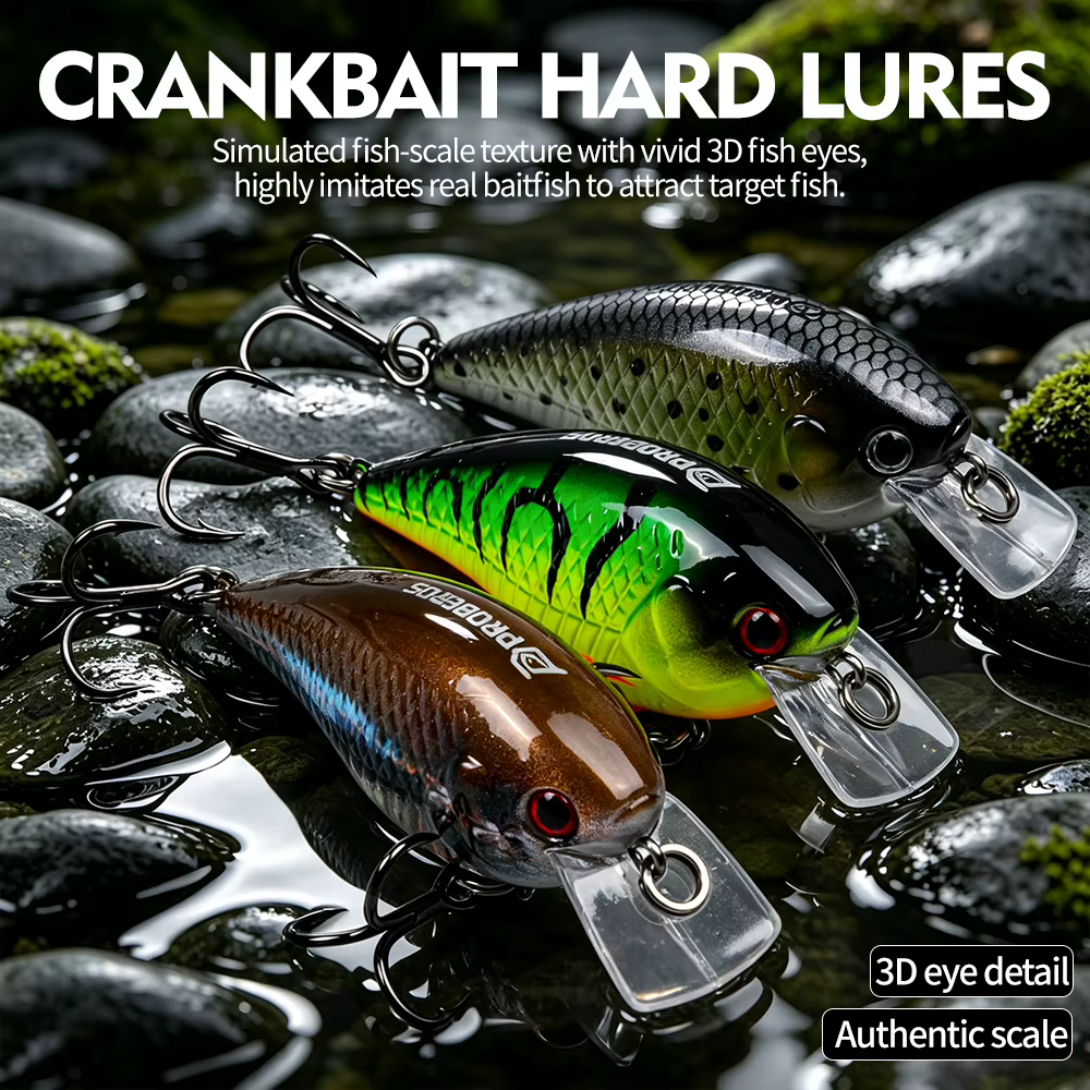 Proberos señuelo crankbait vista frontal