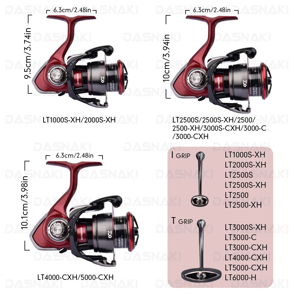 Carrete de pesca DAIWA FUEGO CS LT para agua salada, giro suave - imagen 2