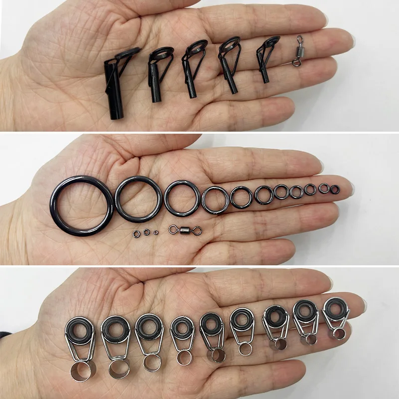 ShareShark Anillas de guía negras para cañas spinning y casting - imagen 5