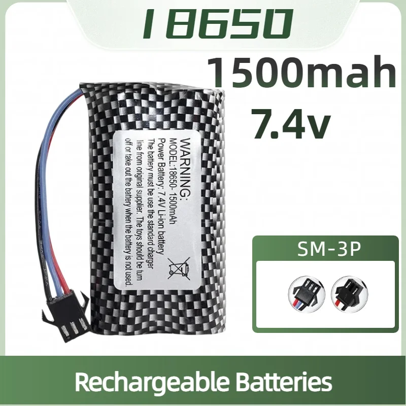 Batería de 7.4V 1500mAh MN82 para coche RC koonenda