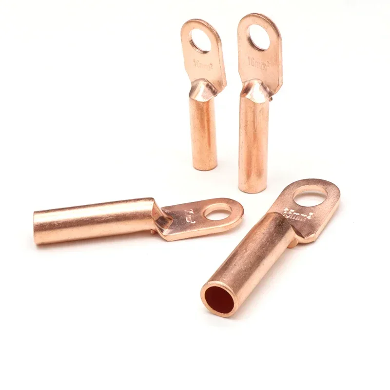 Terminal tubular de cobre estañado para cable, con orificio para perno - imagen 3