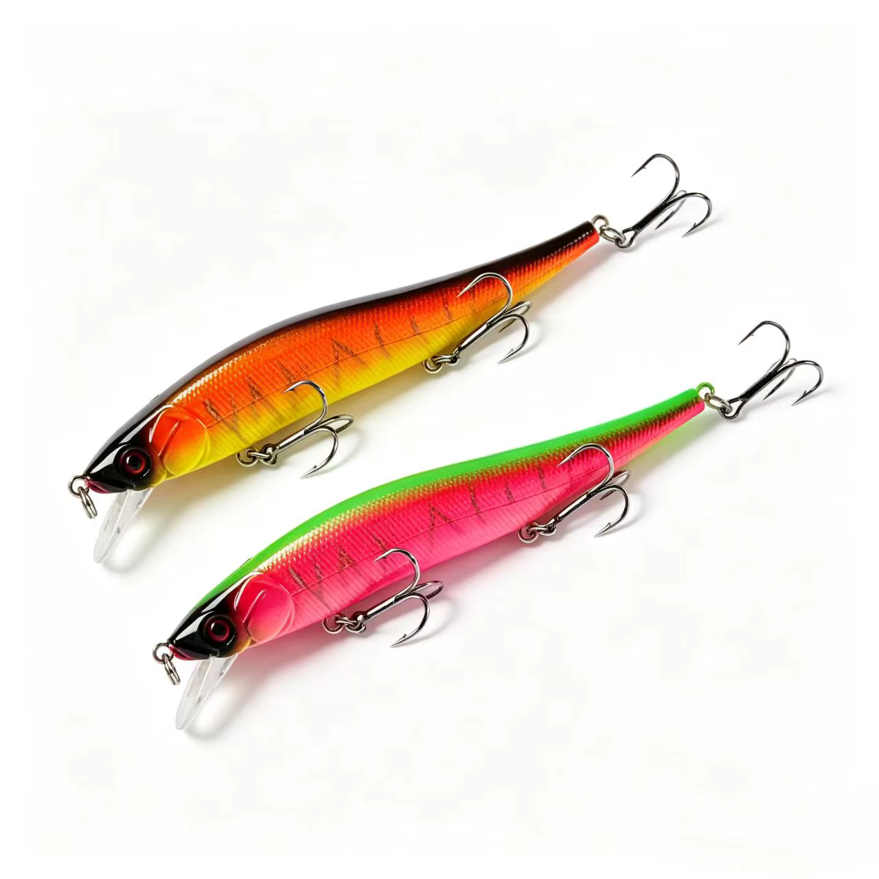 Wobbler Minnow Superficie 120mm Ojos 3D para Lucio y Lubina - imagen 2