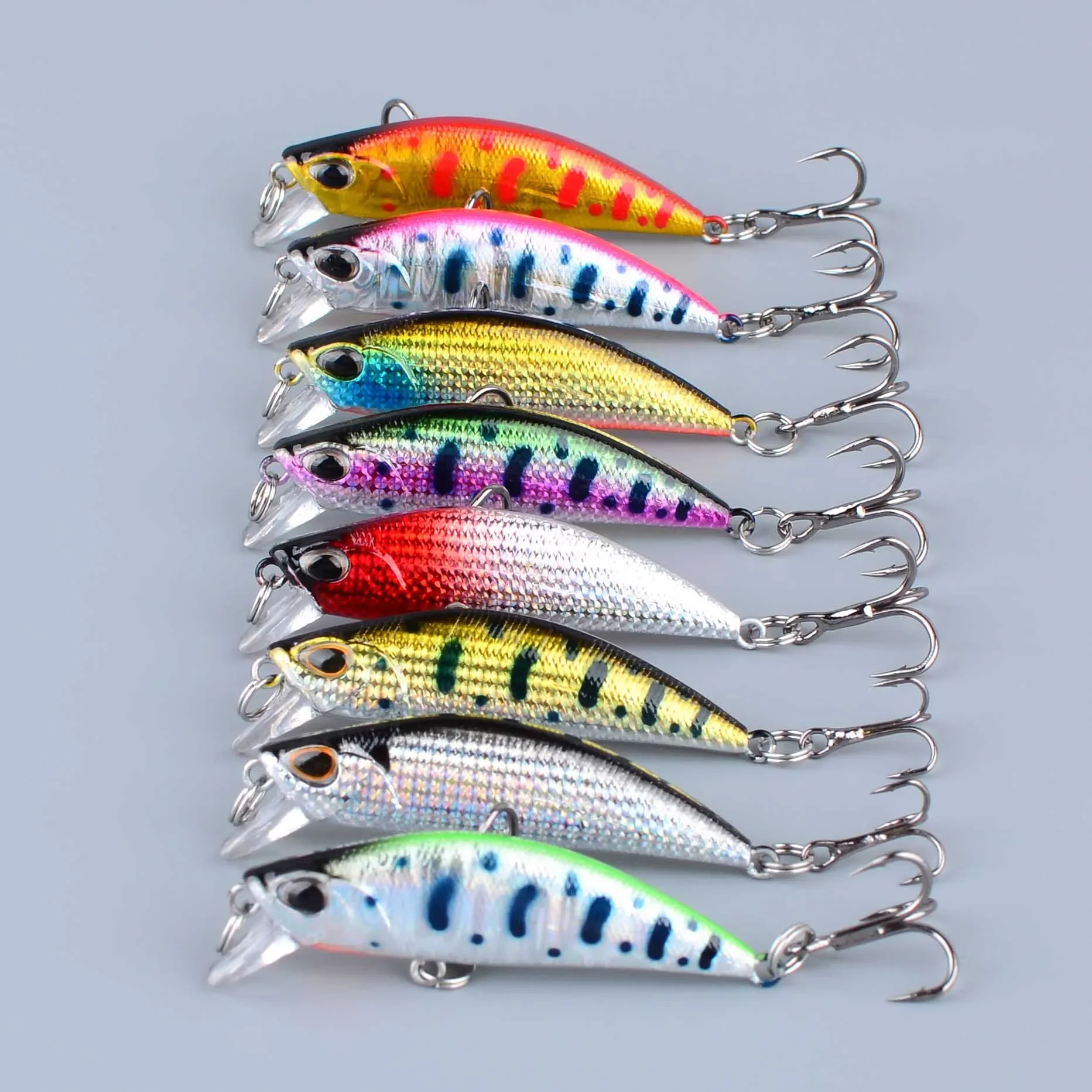 Señuelo jerkbait tipo minnow negro, 5 cm
