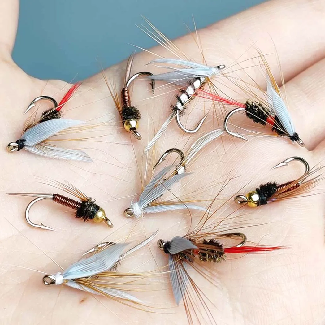 Mosca seca Royal Wulff Brasshead Prince Ninfa y Mosquito Mayfly - imagen 4
