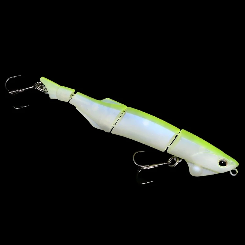Señuelo minnow articulado de 4 secciones