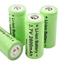 Batería recargable 16340 CR123A 3,7V para linterna y láser