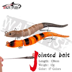 WALK FISH Anguila artificial articulada – Cola blanda para mar