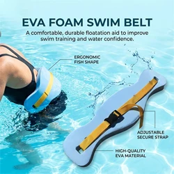 Cinturón flotador EVA ajustable para natación en piscina