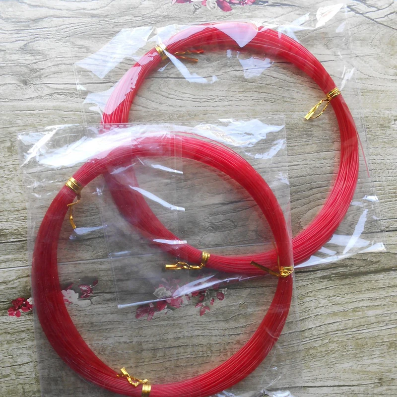 Hilo Nailon Rojo 100m – Diámetro 0,9mm y 1,0mm para aparejos