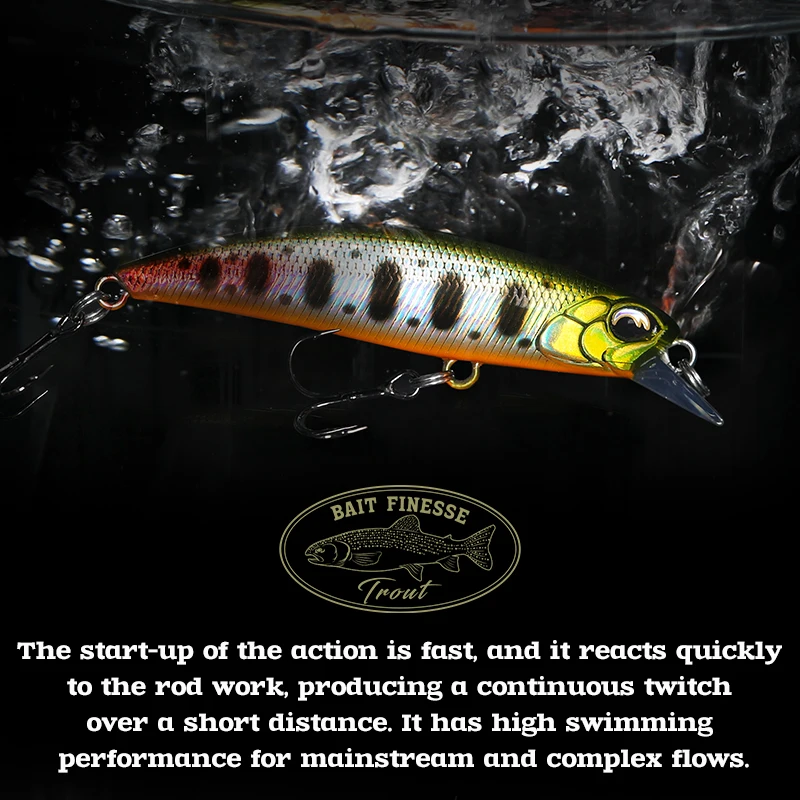 Señuelo Minnow TSURINOYA 60S sinking 60mm – Lubina trucha lucio - imagen 2