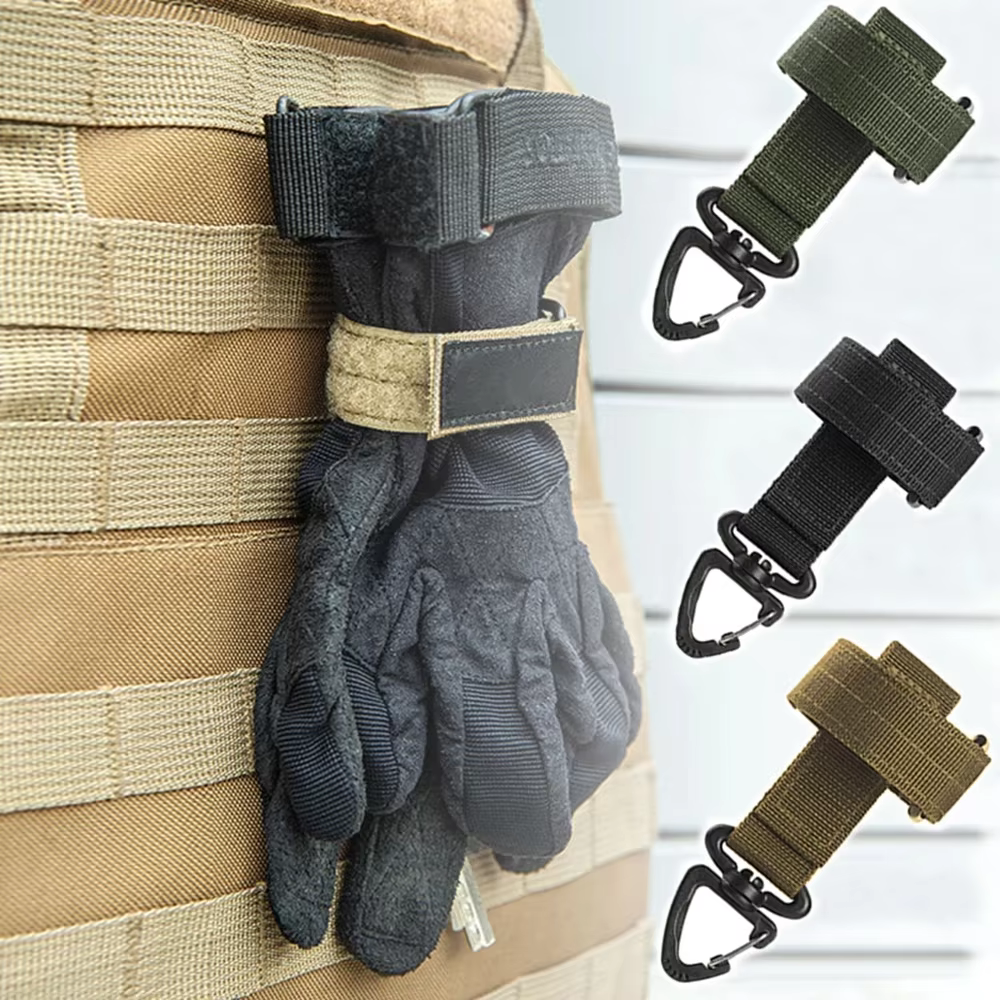 Guantes de pesca nylon resistentes con gancho y mosquetón - imagen 2