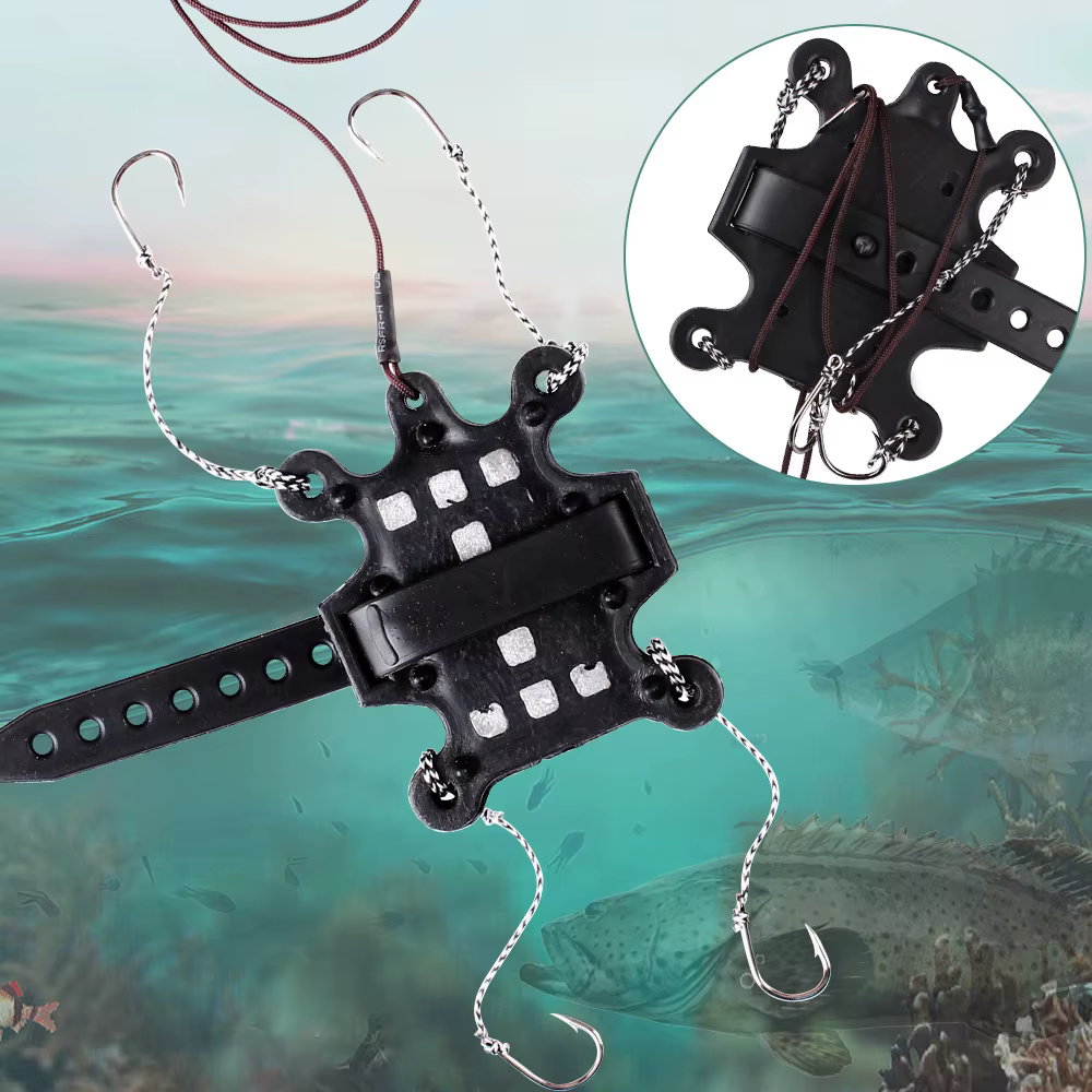 FISH KING Cebadores para carpa con gancho de acero al carbono - imagen 4