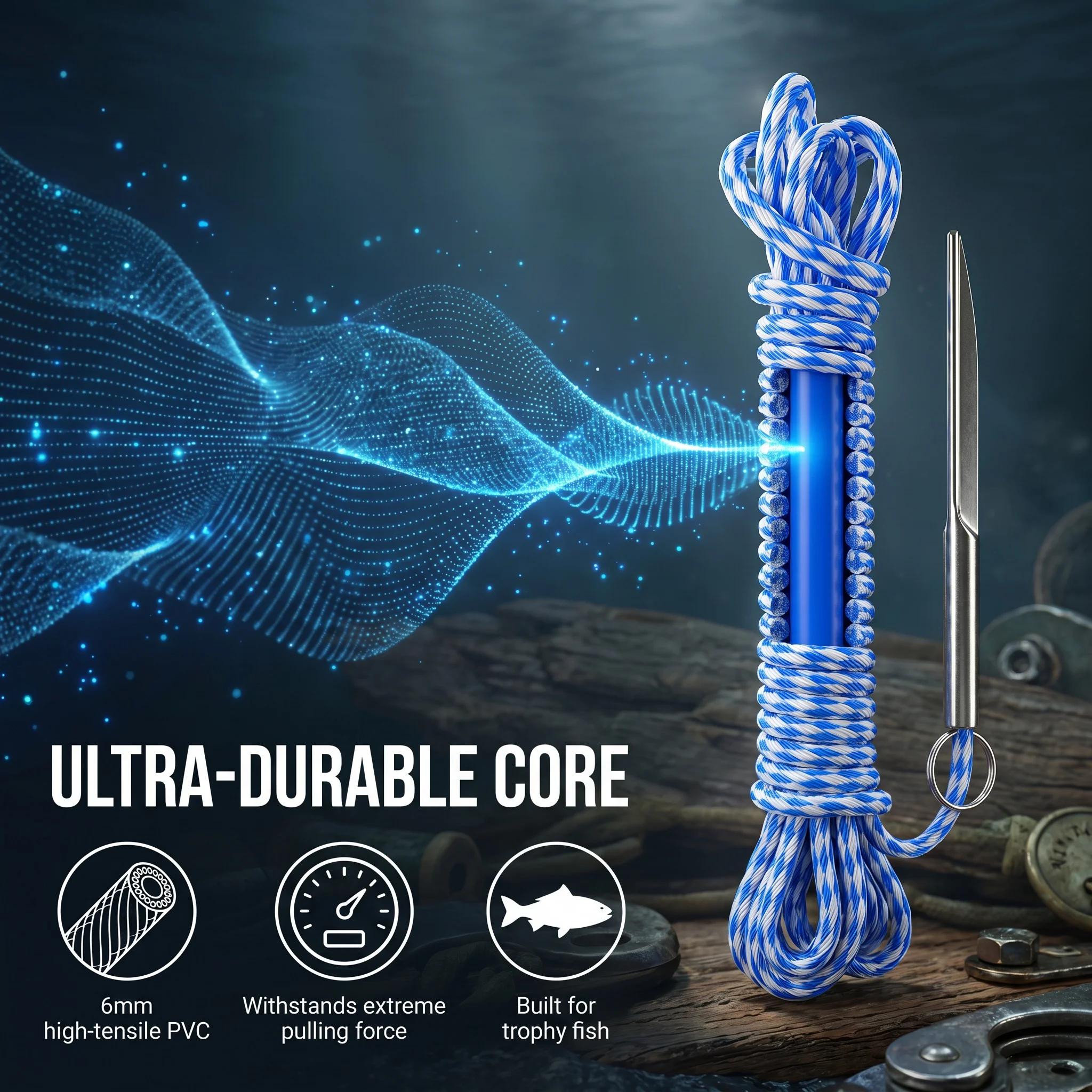 Goture cinturón de bloqueo para peces vivos con cordón y cuerda - imagen 2