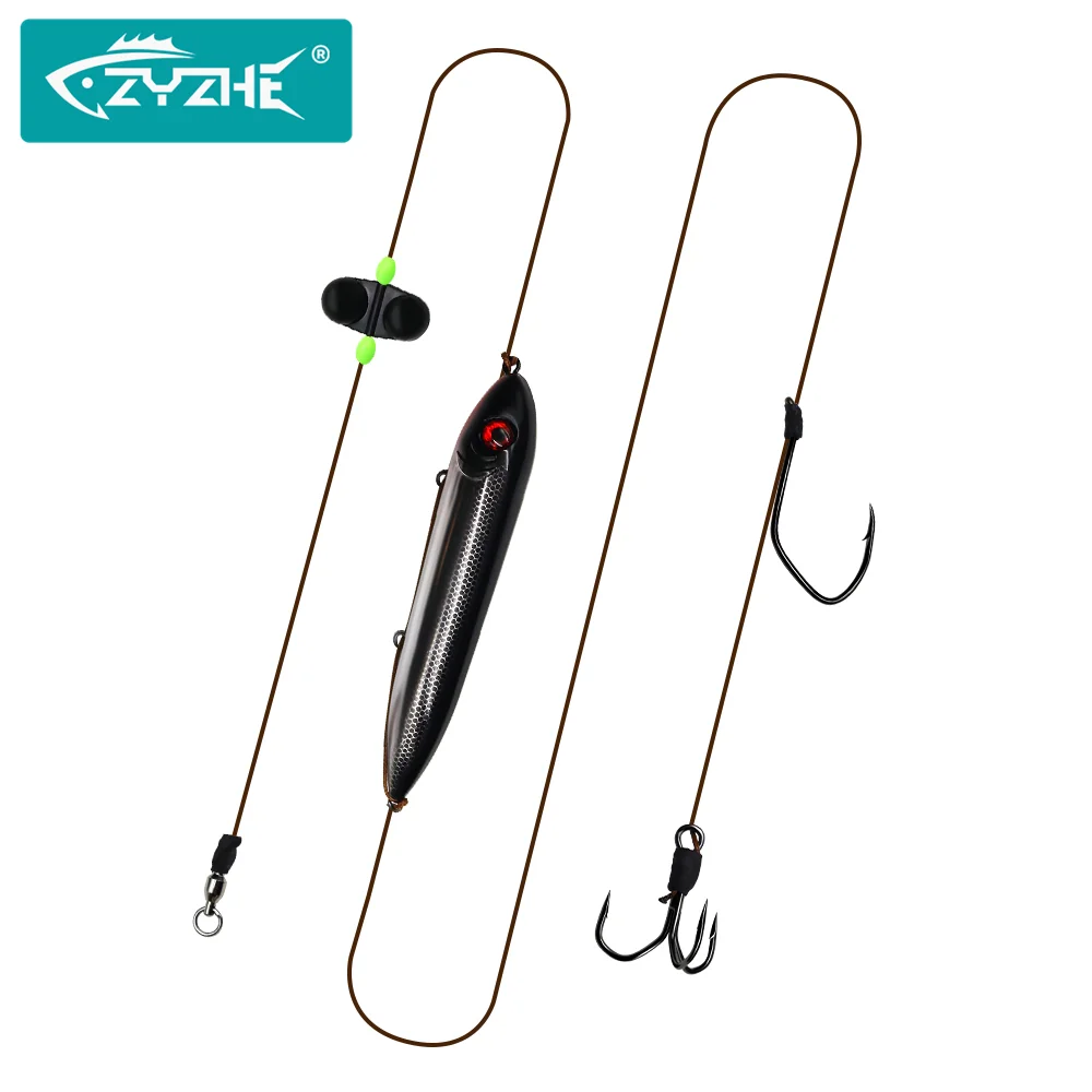 Aparejo para pesca de bagre ZYZHE con flotador y anzuelo triple - imagen 4