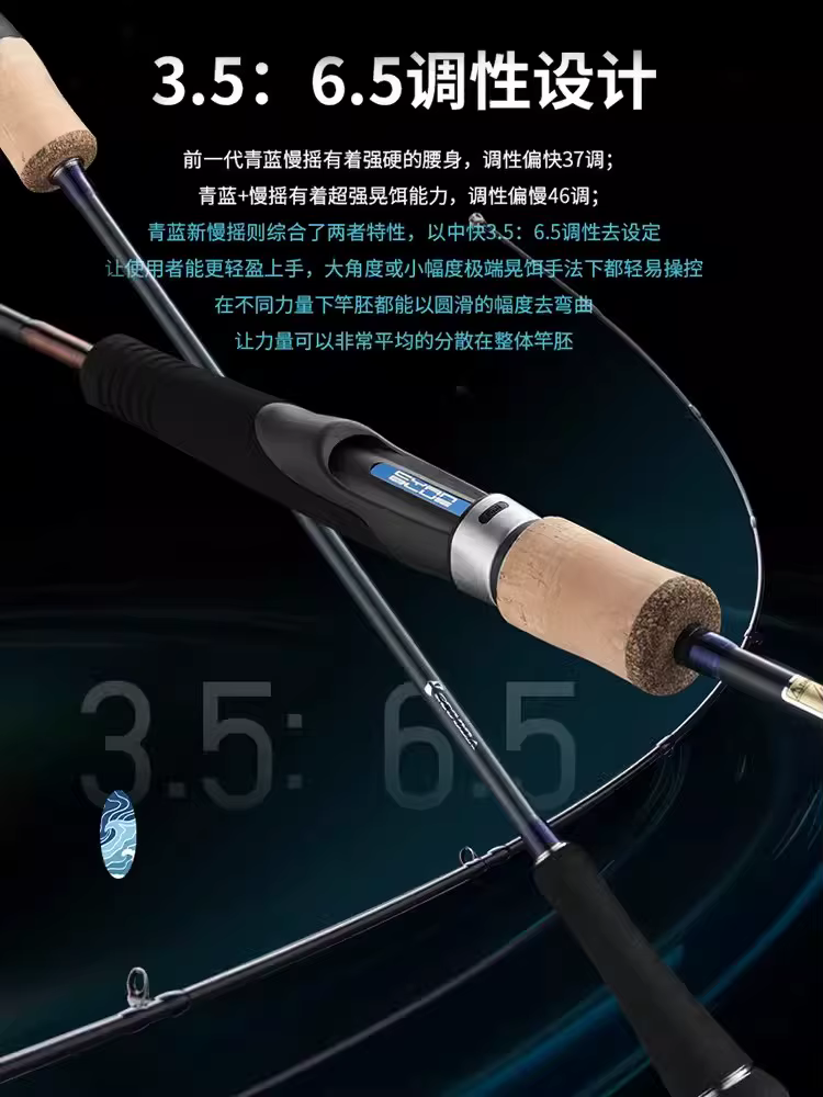 ECOODA ECBSJ II – Caña de spinning carbono para mar profundo - imagen 3