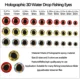 Ojos 3D holográficos para streamer de señuelos de pesca marina - imagen 5