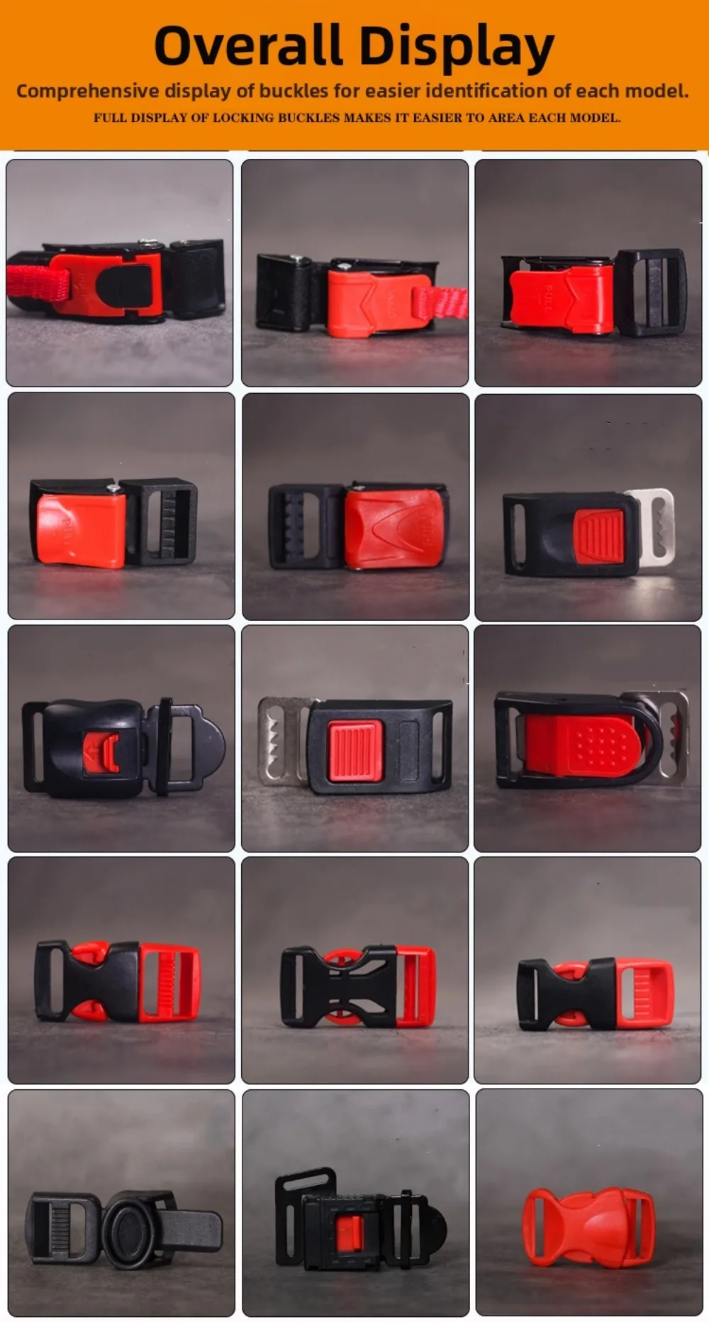 Listado visual de tamaños/variantes