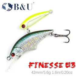B&U Minnow Sinking 42mm – Señuelo hundido para lubina, perca, lucio