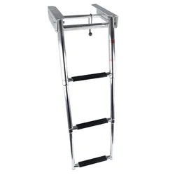 Escalera telescópica de embarque para barco, acero inoxidable deslizante