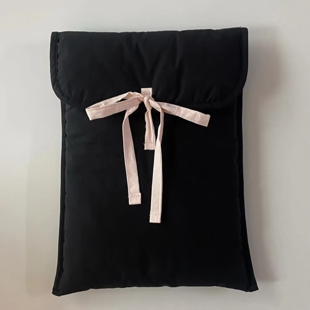 Bolso de algodón con lazo rosa – Gran capacidad para mujer - imagen 5