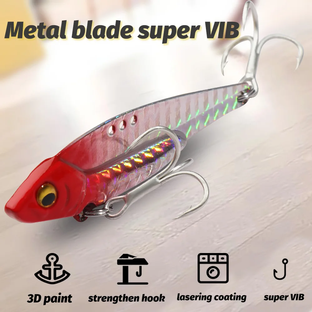 Spinnerbait VIB Metal – Gancho Ration y cebo hundidor para mar - imagen 3