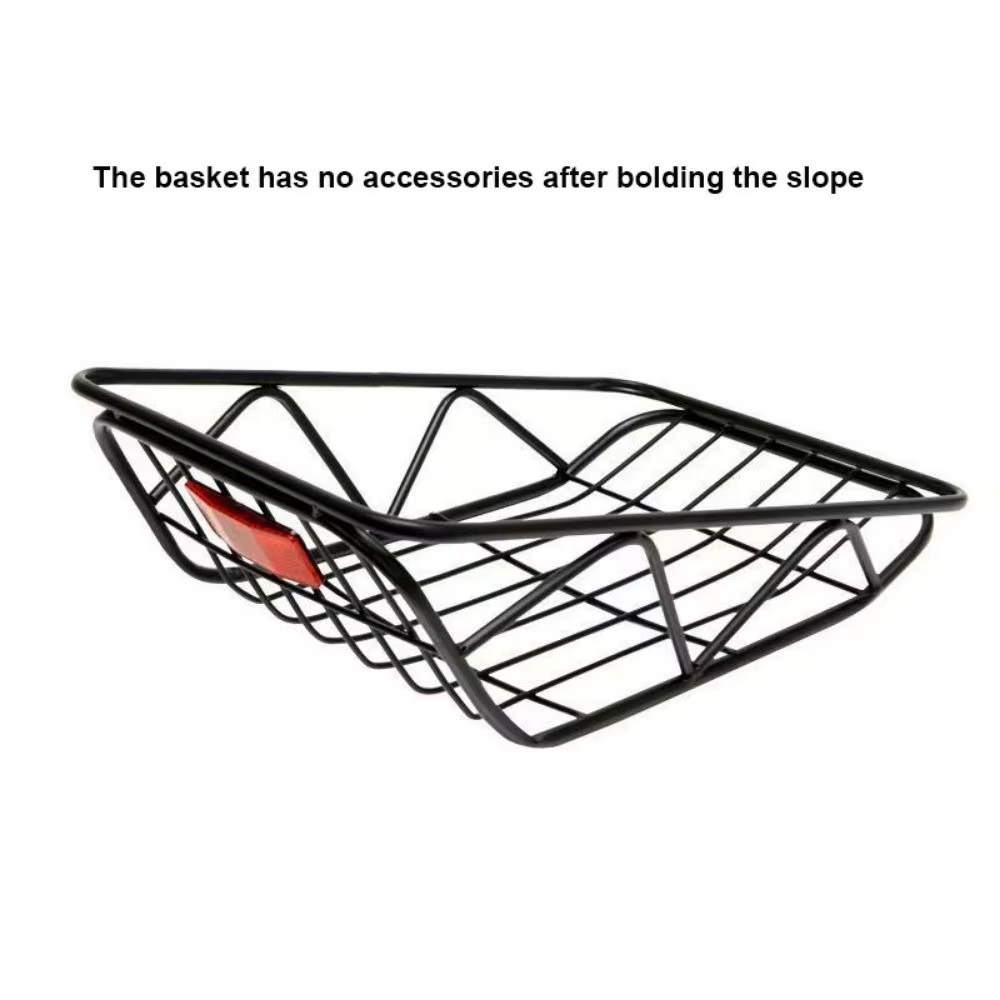 Cesta delantera universal para bicicleta de acero al carbono resistente - imagen 4