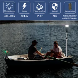 Lámpara navegación LED portátil ANHEART kayak y barco – Pilas AA