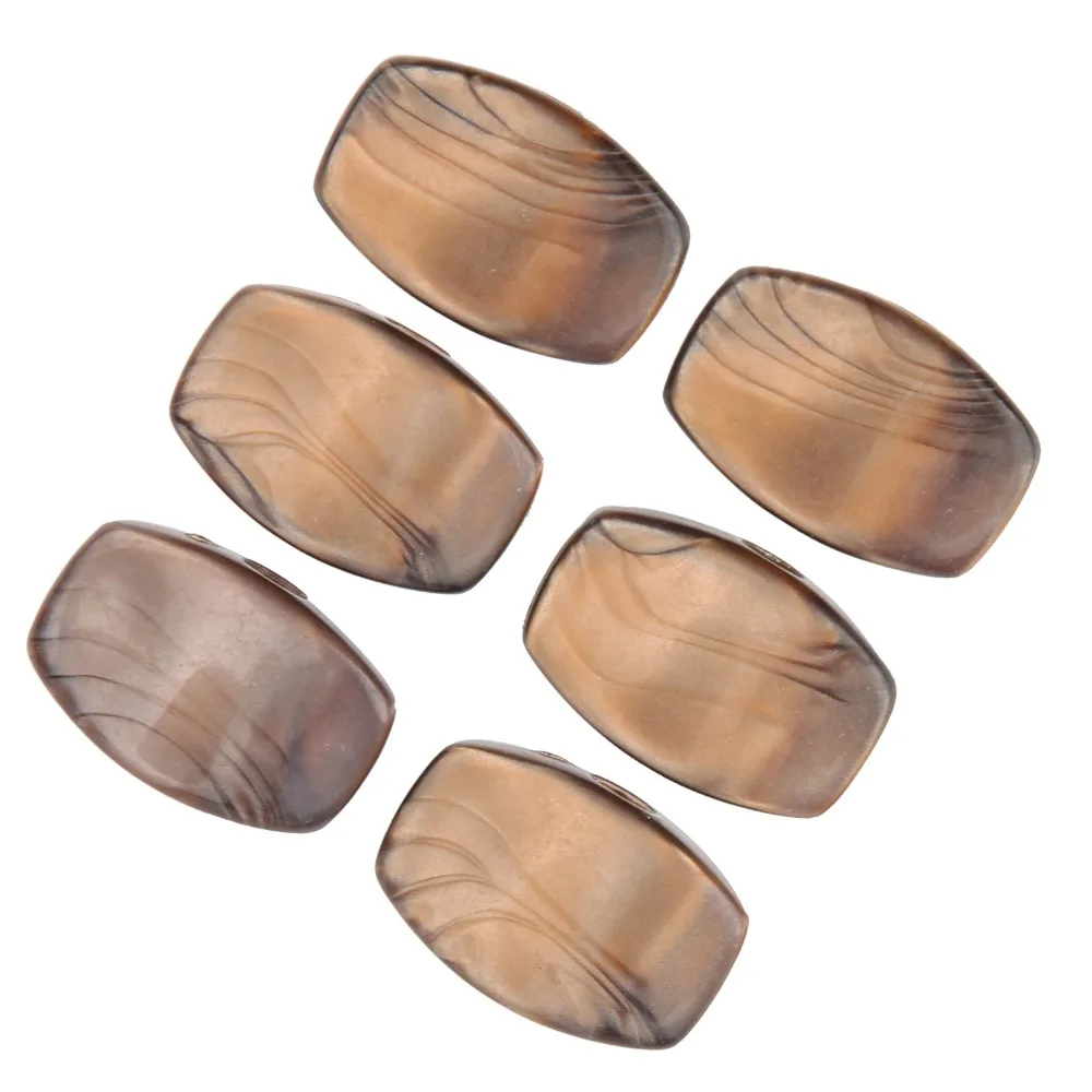 Botones de afinación de plástico marrón de recambio para guitarra - imagen 4