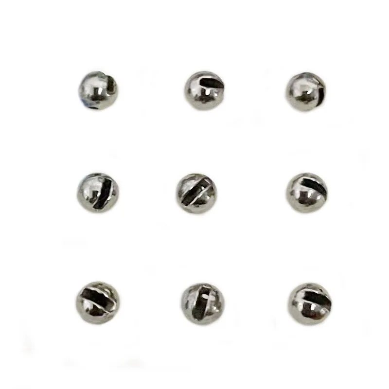 Cuentas de tungsteno ranuradas en detalle