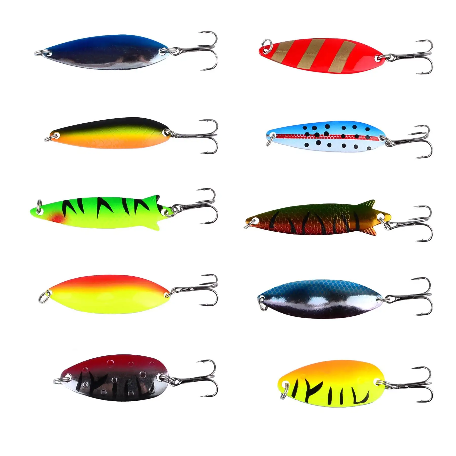 BRAVMACK Cucharas giratorias de metal duro para carpas – Agua dulce