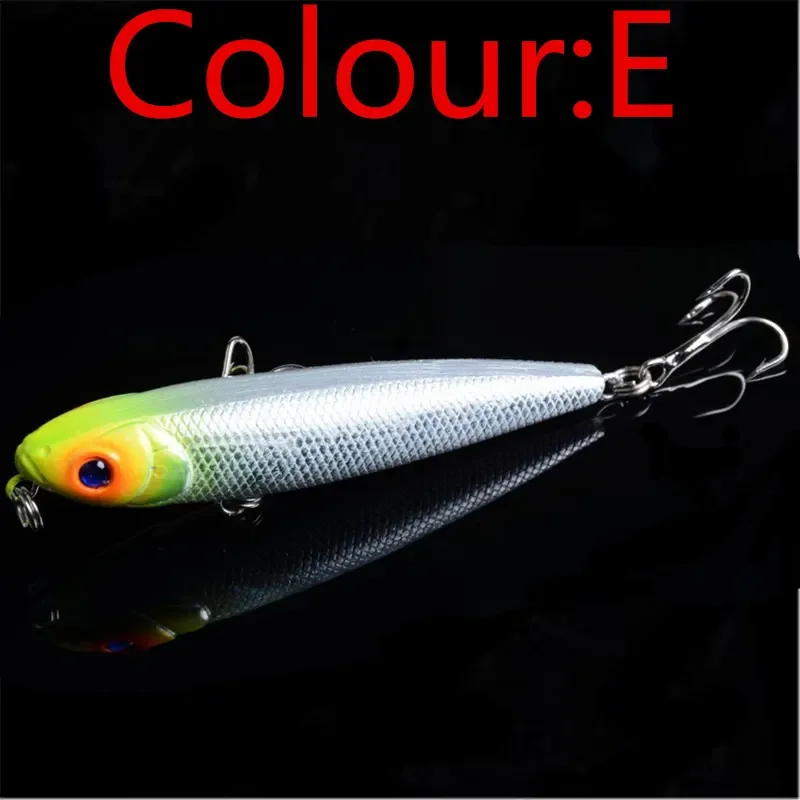 Señuelo Topwater tipo lápiz crankbait swimbait duro para lubina - imagen 5