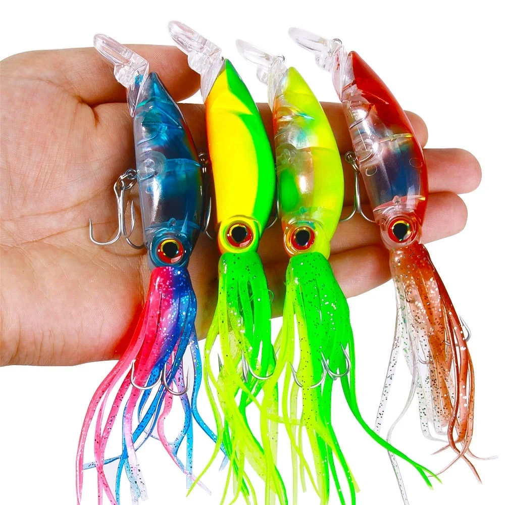 Señuelo manivela de pulpo con anzuelo acero alto carbono para mar - imagen 3