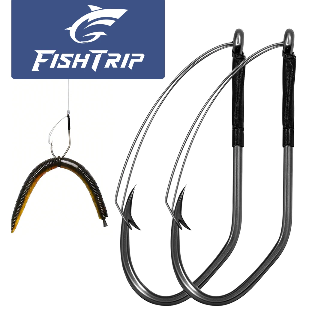 Pack de anzuelos FishTrip Weedless Wacky Rig