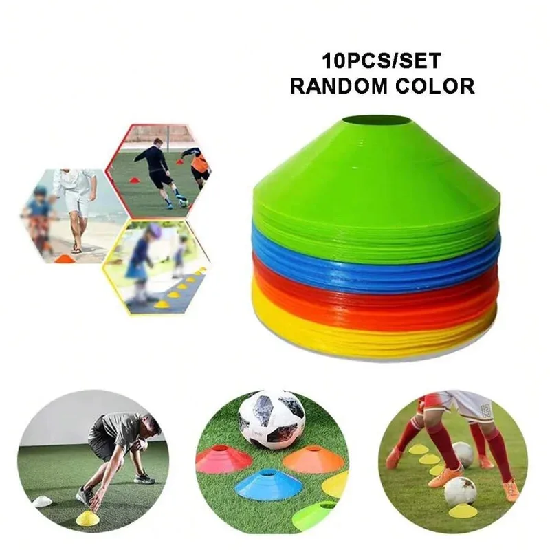 Conos de entrenamiento fútbol, plato resistente y marcadores - imagen 3