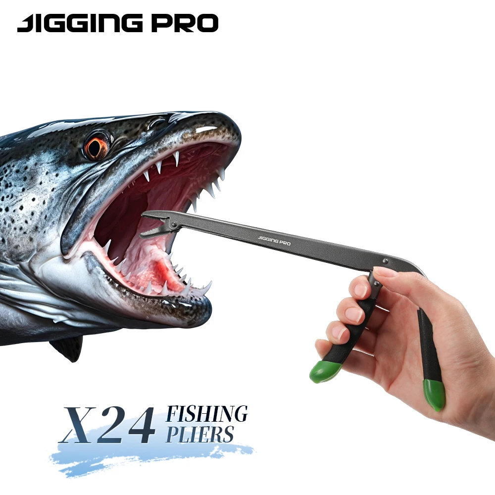 Alicates quita anzuelos JIGGING PRO punta larga – acero carbono - imagen 4