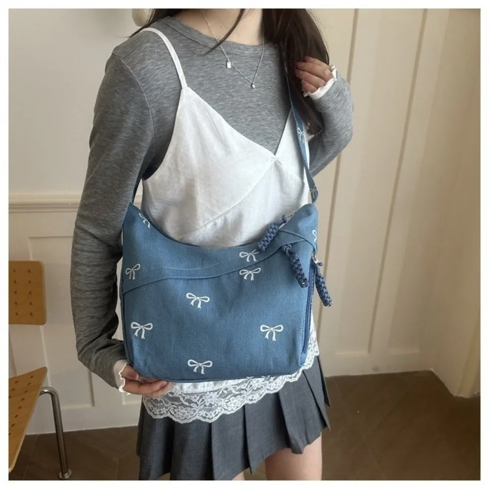 Bolso de pesca de hombro de mezclilla gran capacidad multiusos - imagen 4