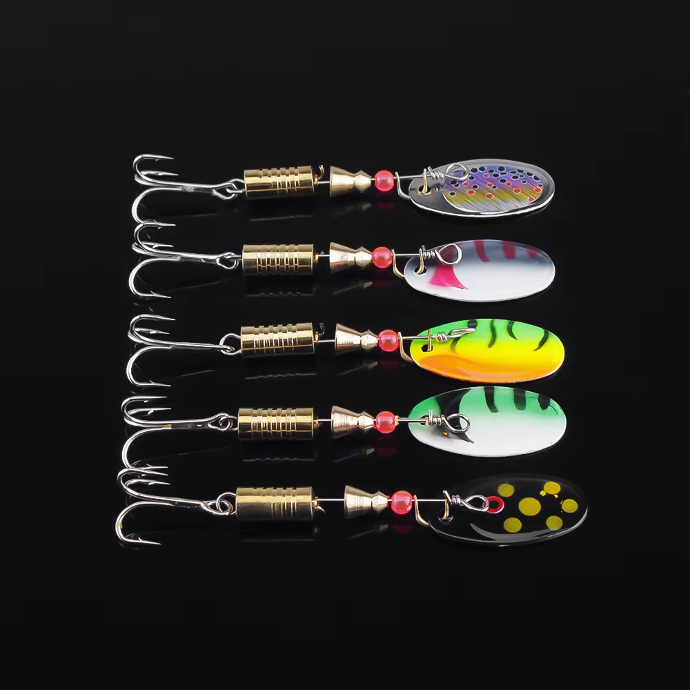 DNDYUJU Señuelos de Metal para Trucha: Crankbaits con Lentejuelas - imagen 3