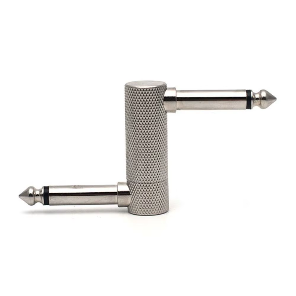 Adaptador F1FD Macho-Macho 6.35mm Metal para Pedales de Guitarra
