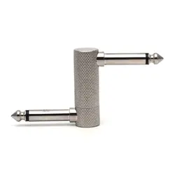 Adaptador F1FD Macho-Macho 6.35mm Metal para Pedales de Guitarra