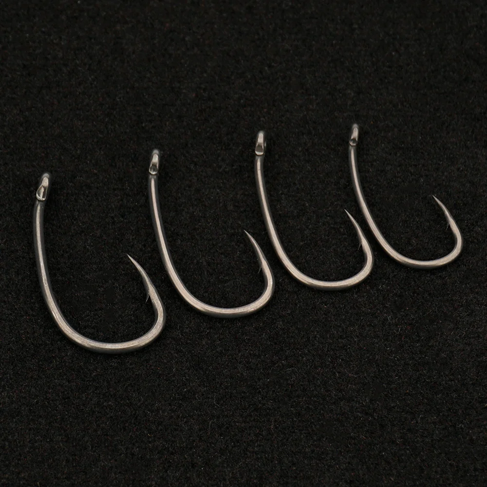 Anzuelos micro con púas Hirisi de acero inox PTFE y ojo para empalmar - imagen 2