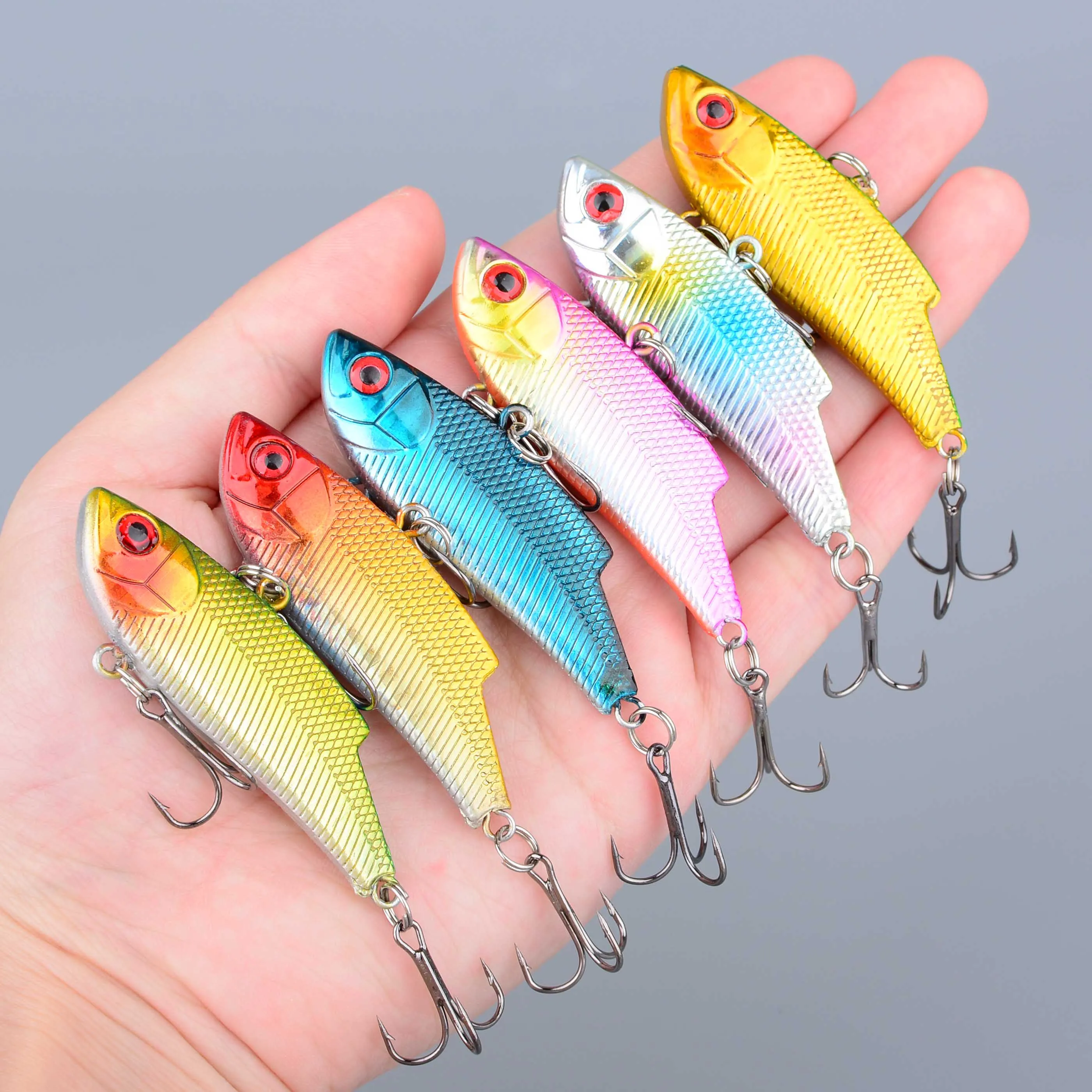 Señuelo VIB hundimiento con vibración y ruido para pesca en hielo - imagen 5