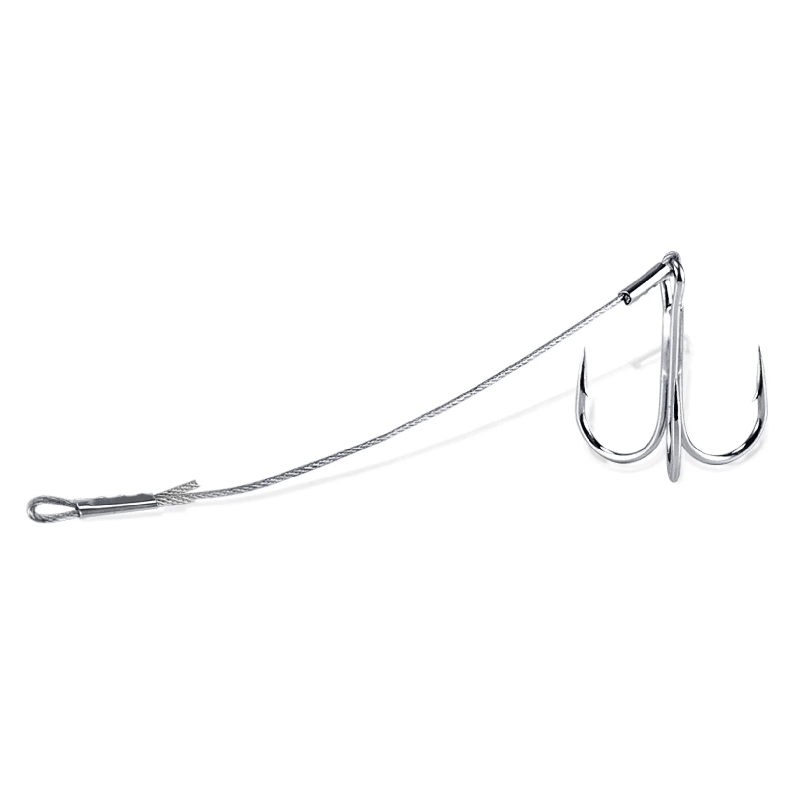 Vista general del stinger rig con anzuelos triples